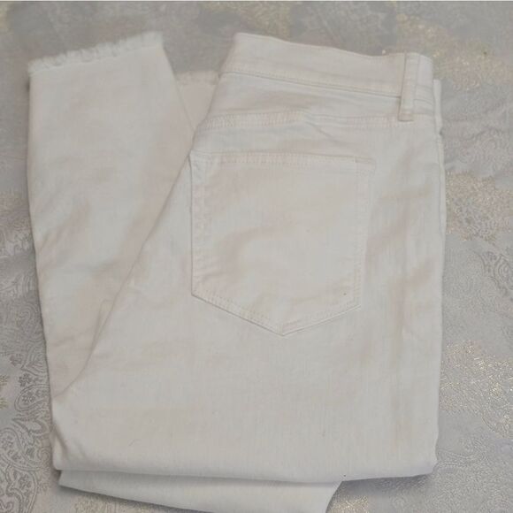LOFT White Ankle Cropped Jeans NWT - Picture 3 of 4